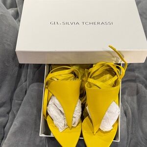 Silvia Tcherassi Bright Yellow Sandals